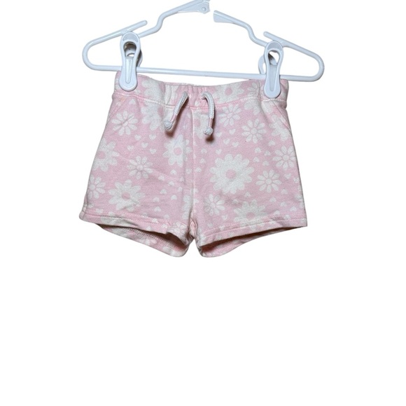 Toddler Girl Shorts 2 Piece Bundle Pink Tie-Dye Pink Floral Size 18 Months - Picture 2 of 9